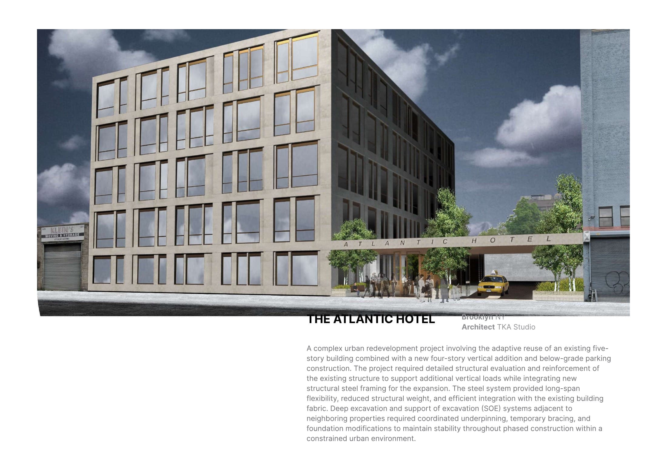 The Atlantic Hotel structural engineering project