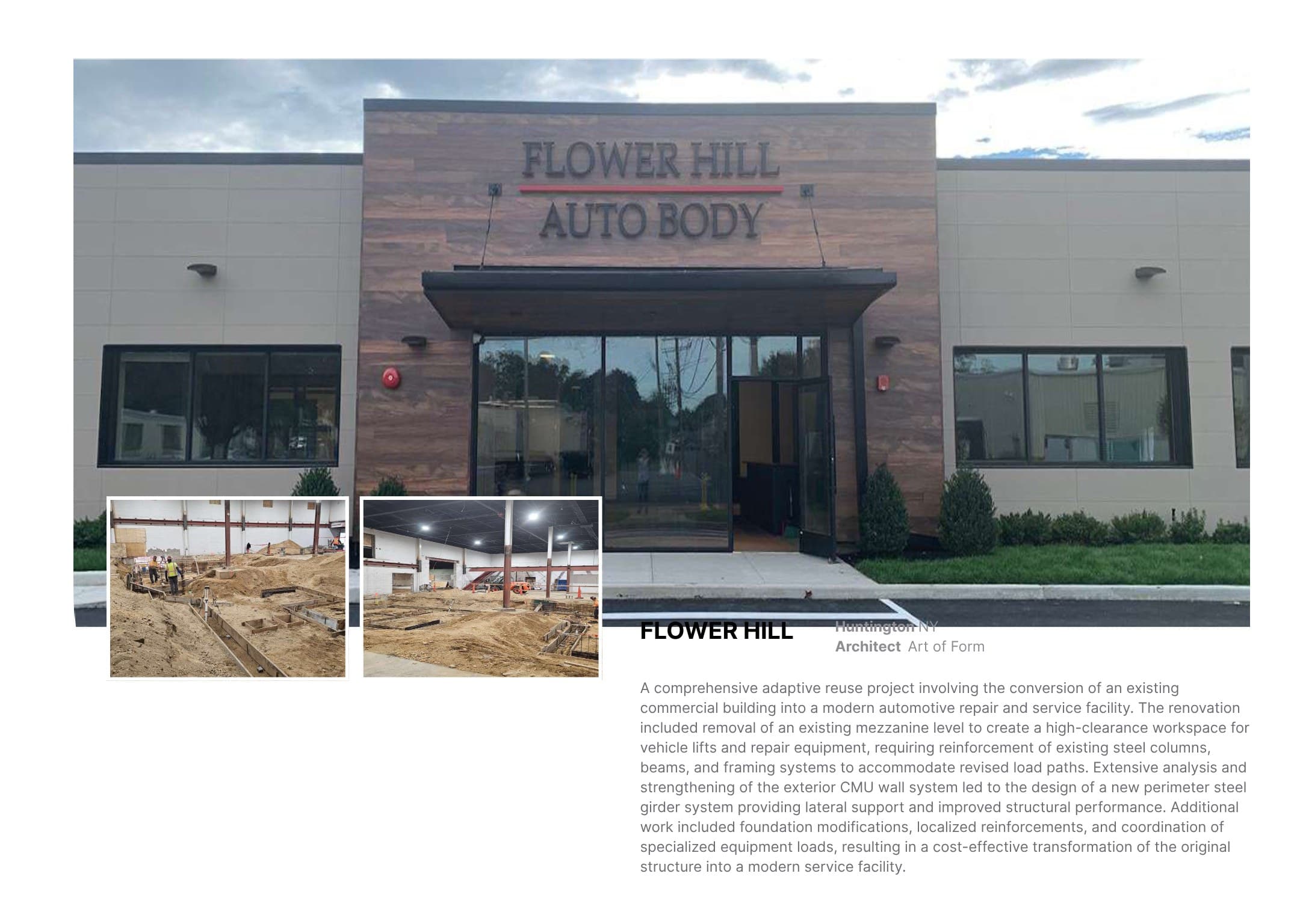 Flower Hill structural engineering project