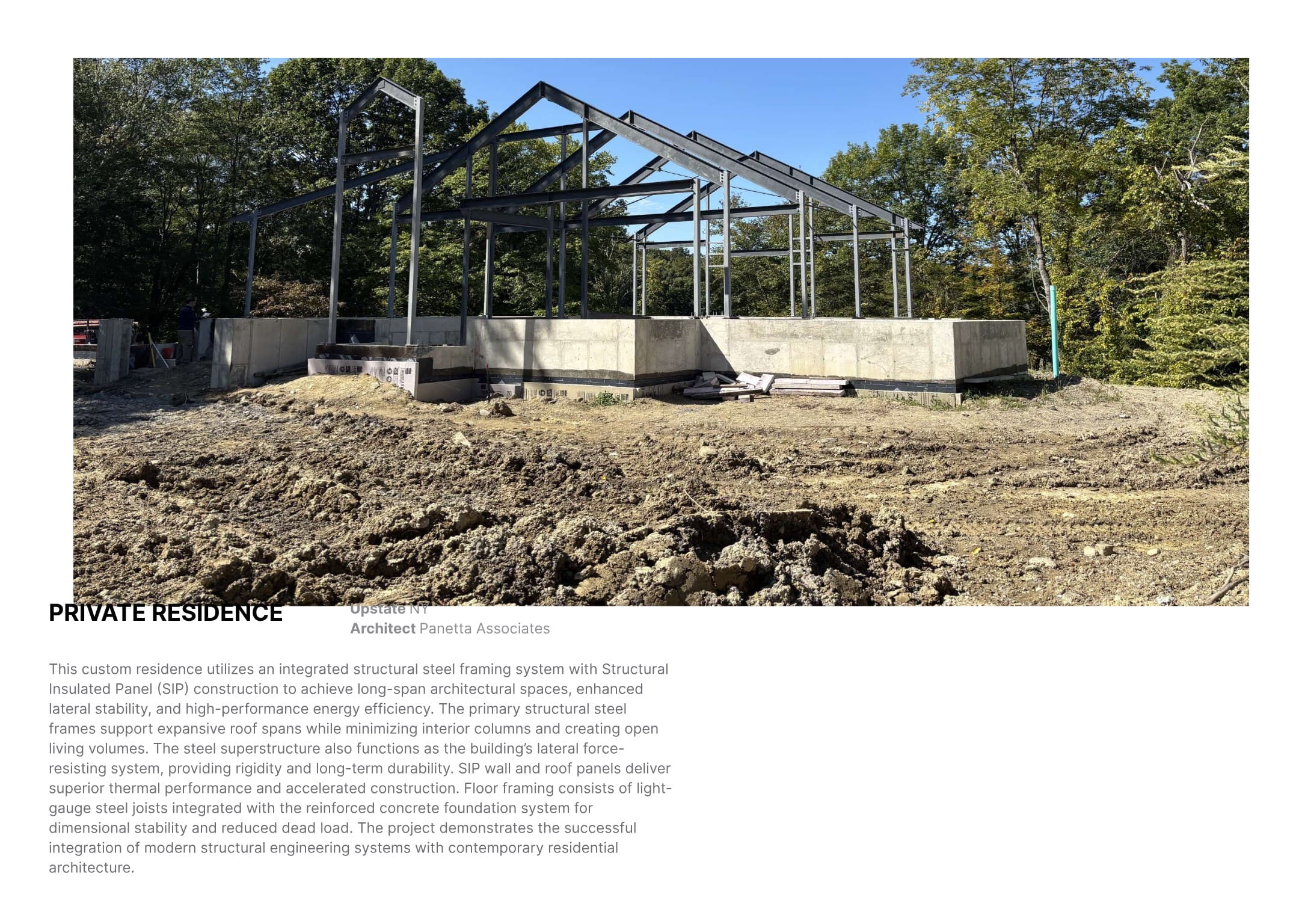 Private Residence structural engineering project