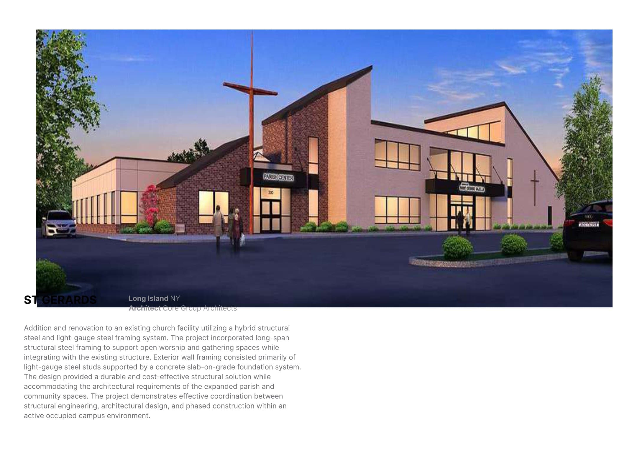 St. Gerard's structural engineering project